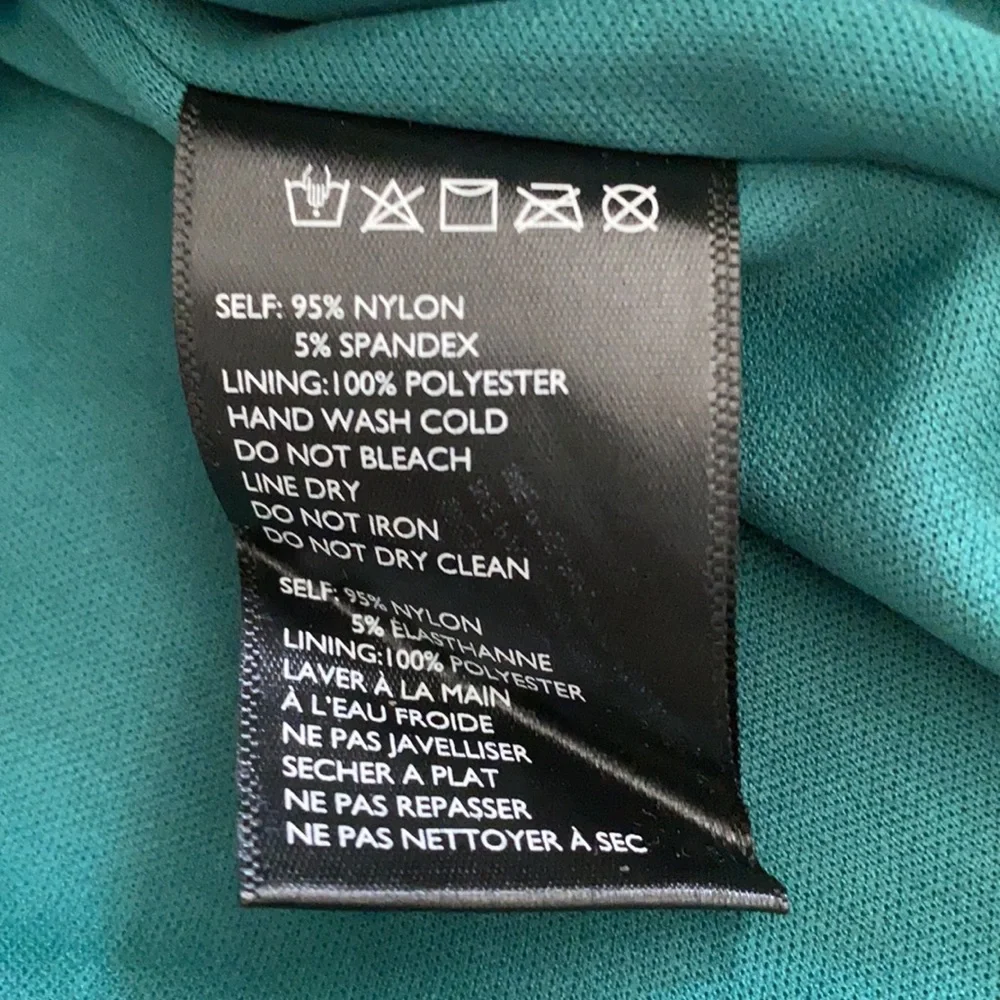 {NWT} Urban Outfitters | Glamour Girl Mesh Overlay Midi Dress Teal Green/Blue S - Picture 11 of 16